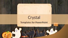  Presentation with invitation - Theme enhanced with dark wooden background halloween invitation background and a lemonade colored foreground