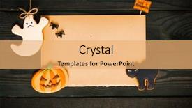  Presentation with old paper - PPT theme having dark wooden background halloween invitation background and a yellow colored foreground
