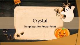  Presentation with old paper - Beautiful PPT layouts featuring dark wooden background halloween invitation backdrop and a lemonade colored foreground