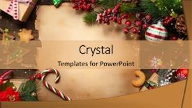  Presentation with vintage letter - Beautiful slide deck featuring dark wooden background letter backdrop and a yellow colored foreground