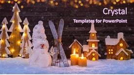  Presentation with free christmas - Theme consisting of dark wooden background with free background and a wine colored foreground