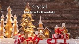  Presentation with free christmas - Colorful PPT theme enhanced with dark wooden background with free backdrop and a tawny brown colored foreground