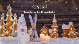  Presentation with free christmas - PPT theme featuring dark wooden background with free background and a  colored foreground