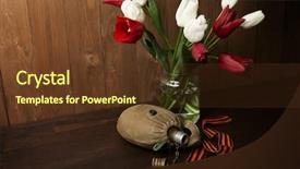  Presentation with world war - Colorful slide set enhanced with dark wooden background world war backdrop and a tawny brown colored foreground