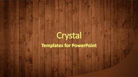 Presentation with dark vintage wood table texture - PPT theme having dark wooden panels background and a tawny brown colored foreground