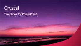  Presentation with skies - Beautiful slide set featuring darkening heavens burning skies backdrop and a violet colored foreground