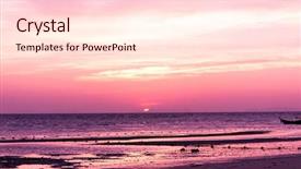  Presentation with skies - PPT theme with darkening heavens burning skies background and a lemonade colored foreground