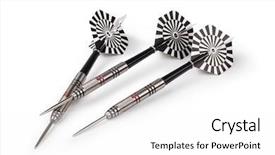  Presentation with success arrow 24 - Theme consisting of dart arrow on a white background and a white colored foreground