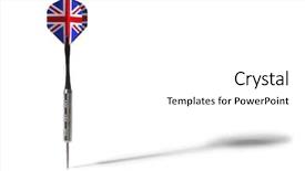  Presentation with silver fern black white flag - Audience pleasing slide deck consisting of dart with british flag pattern backdrop and a white colored foreground