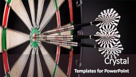  Presentation with target - Colorful slides enhanced with darts arrows in the target backdrop and a  colored foreground
