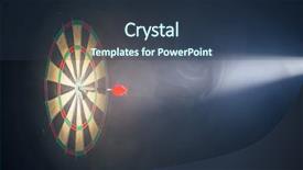  Presentation with board games - Presentation having darts board illuminated background and a  colored foreground