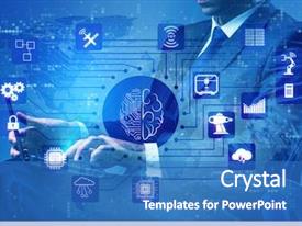 Data Science Artificial Intelligence PPT template 55 | CrystalGraphics