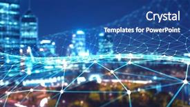  Presentation with social commerce - Amazing PPT layouts having data - e-commerce and social concept 3d backdrop and a ocean colored foreground