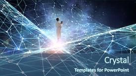  Presentation with maharashtra police wireless communication tempates - Beautiful presentation featuring data - net communication and connection mixed backdrop and a ocean colored foreground