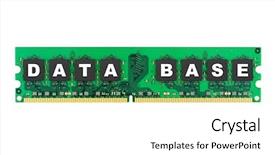  Presentation with memory computer - Amazing presentation theme having data base code - word database on computer memory backdrop and a white colored foreground
