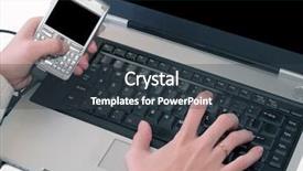  Presentation with personal data - Colorful PPT theme enhanced with data between personal digital backdrop and a  colored foreground