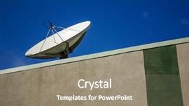  Presentation with antenna - Slide deck having data capture - disc antenna on the roof background and a gray colored foreground