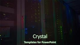  Presentation with visible light communication - Amazing presentation theme having data center in the server backdrop and a  colored foreground