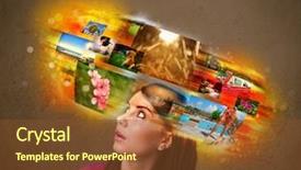  Presentation with memories - Audience pleasing presentation consisting of data collection video - cute girl with colorful glowing backdrop and a  colored foreground