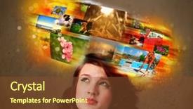  Presentation with memories - PPT layouts having data collection video - cute girl with colorful glowing background and a  colored foreground