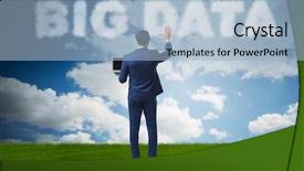  Presentation with data mining data minig concept - Audience pleasing PPT theme consisting of data concept in it technology backdrop and a light blue colored foreground