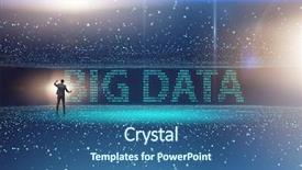  Presentation with data mining - Cool new presentation with data concept with data mining backdrop and a ocean colored foreground