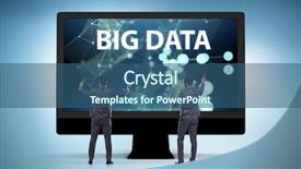  Presentation with data analyst - PPT layouts featuring data concept with data mining background and a ocean colored foreground