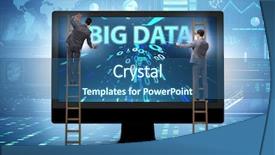  Presentation with data mining - PPT layouts featuring data concept with data mining background and a ocean colored foreground