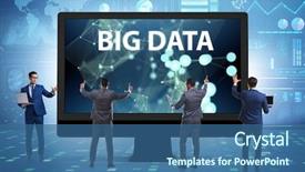  Presentation with data mining - Presentation consisting of data concept with data mining background and a ocean colored foreground