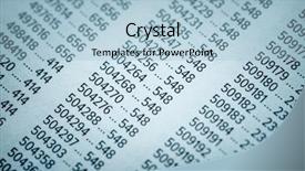  Presentation with market data - Beautiful theme featuring data concept with numbers spreadsheet backdrop and a light blue colored foreground