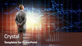  Presentation with data - Theme with data consumer - back view image of businessman background and a tawny brown colored foreground