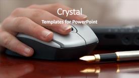  Presentation with shiny - Beautiful slides featuring data entry - hand holding mouse backdrop and a coral colored foreground