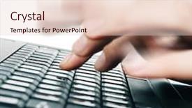  Presentation with speed - Slides with data entry - high speed typing on computer background and a lemonade colored foreground