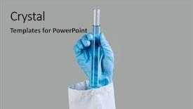  Presentation with data extraction - Amazing theme having data extraction - close up image of scientist backdrop and a light gray colored foreground