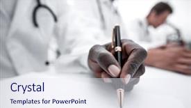  Presentation with recording - Amazing PPT theme having data in a lab journal backdrop and a sky blue colored foreground