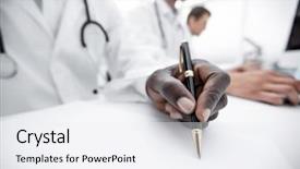  Presentation with journal - Beautiful PPT theme featuring data in a lab journal backdrop and a white colored foreground