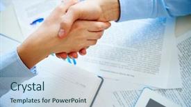  Presentation with integrity - Audience pleasing presentation design consisting of data integrity - close-up of female and male backdrop and a sky blue colored foreground