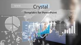  Presentation with touch screen accessible for disable students - Theme consisting of data management - touch screen financial symbols coming background and a light gray colored foreground