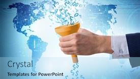  Presentation with monetization - Slide deck enhanced with data-monetization-concept-with-funnel background and a light blue colored foreground