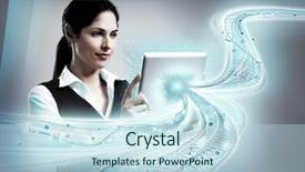  Presentation with social media platforms - Cool new slides with common gallinule gallinula galeata swimming backdrop and a tawny brown colored foreground.