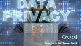  Presentation with data privacy - Slide deck consisting of data-privacy-concept-with-hacker background and a ocean colored foreground