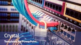  Presentation with data protection - Colorful slide set enhanced with data protection concept with padlock backdrop and a ocean colored foreground