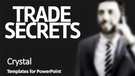  Presentation with trade agreements - Cool new presentation theme with data recovery - business man with the text backdrop and a black colored foreground