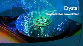  Presentation with fiber - Audience pleasing slides consisting of data recovery - computer hard drives with technology backdrop and a  colored foreground