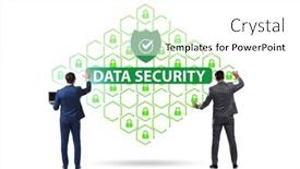  Presentation with data security - Presentation consisting of data-security-in-cybersecurity-concept background and a white colored foreground
