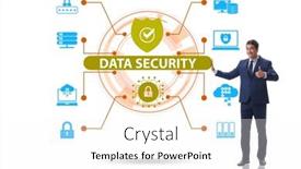  Presentation with cybersecurity - PPT layouts enhanced with data-security-in-cybersecurity-concept background and a white colored foreground