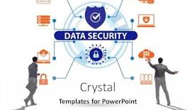  Presentation with cybersecurity - Theme enhanced with data-security-in-cybersecurity-concept background and a white colored foreground