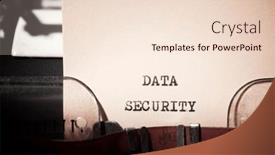  Presentation with data security - Slide deck with data-security-text-written background and a lemonade colored foreground