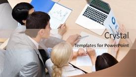  Presentation with current - Audience pleasing PPT theme consisting of data show - business team at the meeting backdrop and a lemonade colored foreground