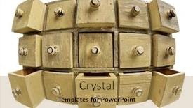  Presentation with primitive - Cool new slides with heap of sand and gravel against blue sky backdrop and a gray colored foreground